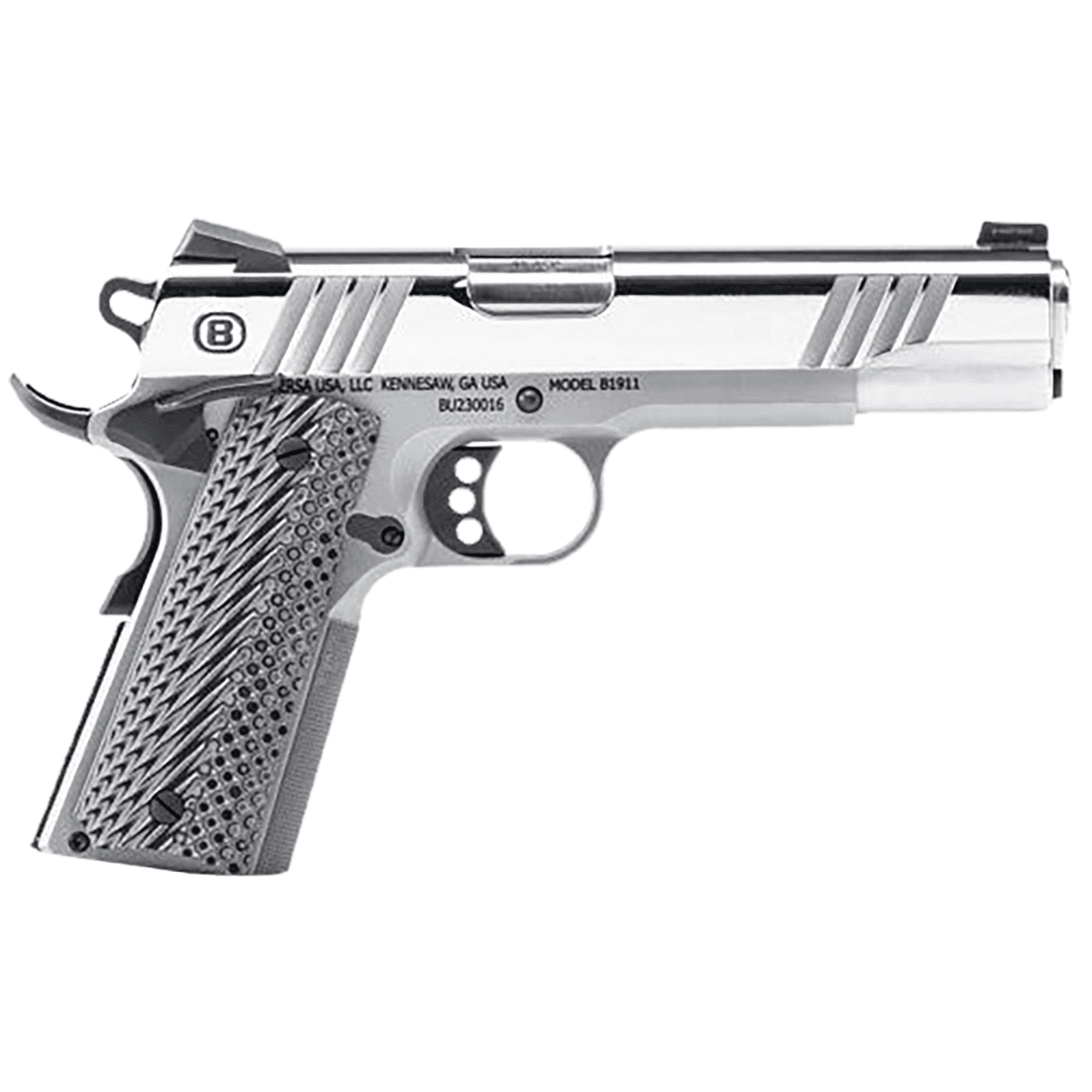 Bersa B1911 45 ACP Pistol with 5" Stainless Steel Barrel - B19117050PMBG Bersa B1911 45 ACP Pistol with 5" Stainless Steel Barrel - B19117050PMBG
