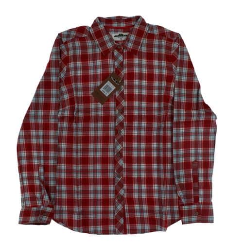 Podium Ladies L/S Flannel Shirt Red Plaid Large Podium Ladies L/S Flannel Shirt Red Plaid Large