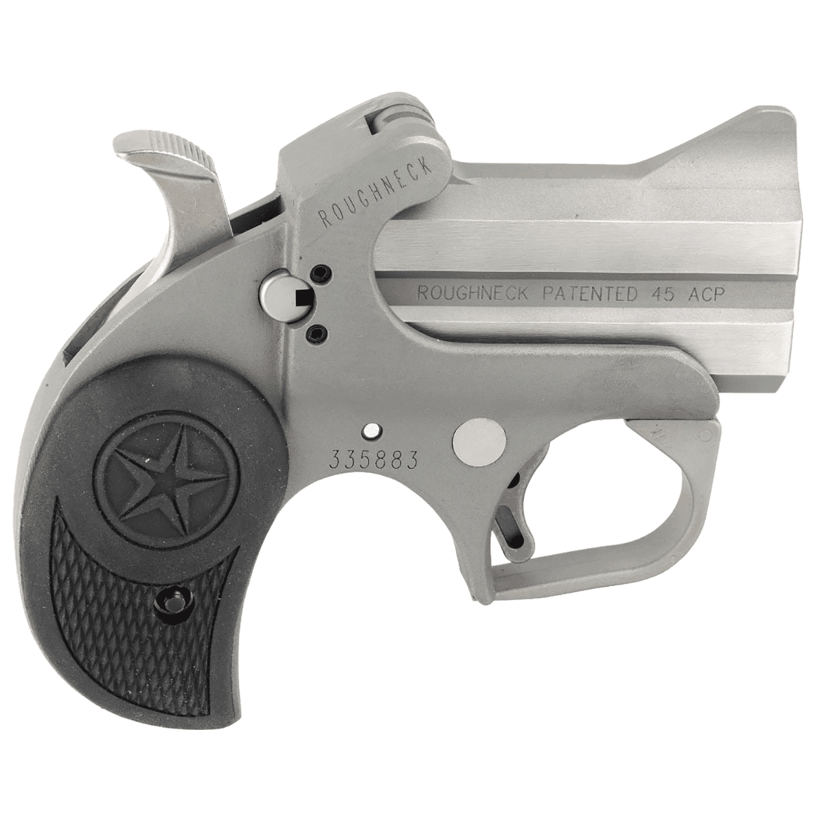 Bond Arms Roughneck 45 ACP Pistol with 2.50" Stainless Steel Double Barrel - BARN Bond Arms Roughneck 45 ACP Pistol with 2.50" Stainless Steel Double Barrel - BARN