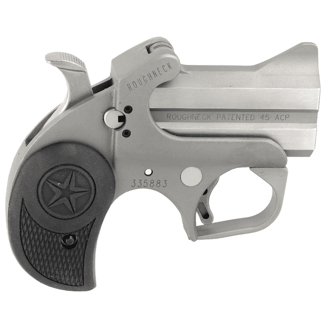 Bond Arms Roughneck 45 ACP Pistol with 2.50" Stainless Steel Double Barrel - BARN Bond Arms Roughneck 45 ACP Pistol with 2.50" Stainless Steel Double Barrel - BARN