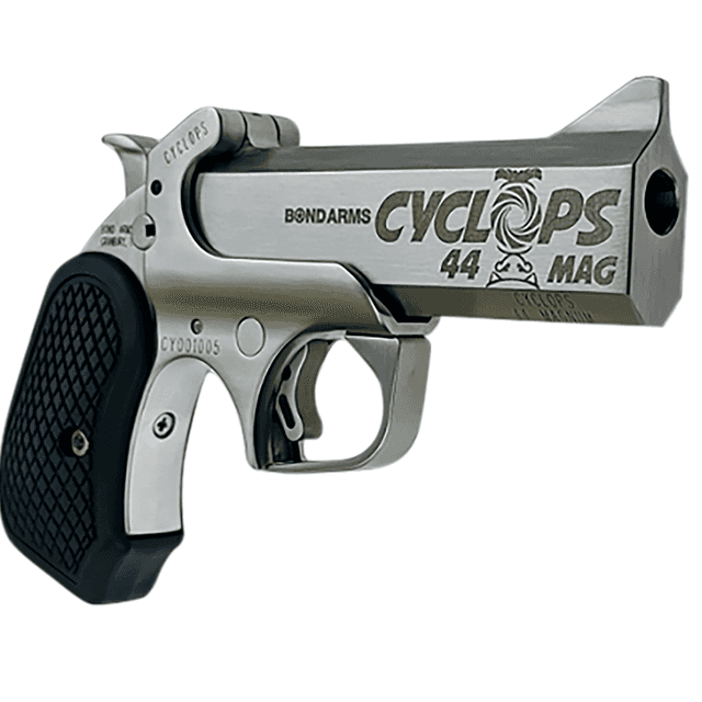 Bond Arms Cyclops Big Bore 44 Mag Pistol with 4.25" Stainless Steel/Engraved Barrel - BACYP Bond Arms Cyclops Big Bore 44 Mag Pistol with 4.25" Stainless Steel/Engraved Barrel - BACYP