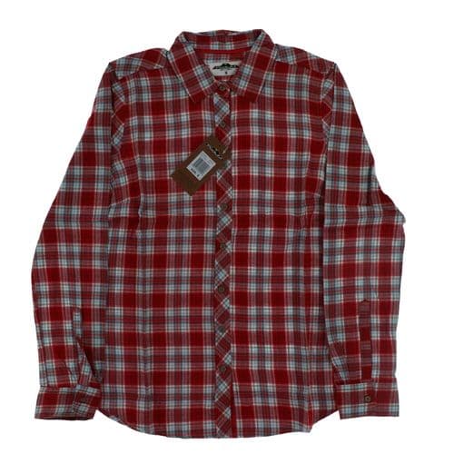 Podium Ladies L/S Flannel Shirt Red Plaid Small Podium Ladies L/S Flannel Shirt Red Plaid Small