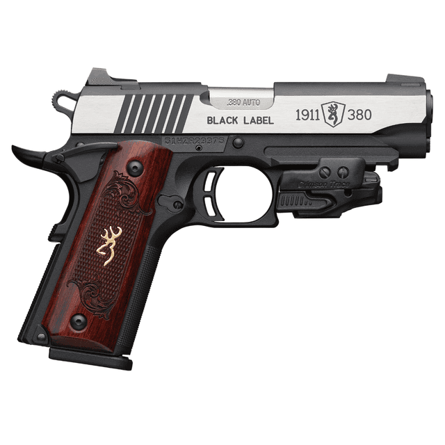 Browning 1911-380 Black Label Medallion Compact 380 ACP Pistol with 3.63" Matte Stainless Barrel - 051953492 Browning 1911-380 Black Label Medallion Compact 380 ACP Pistol with 3.63" Matte Stainless Barrel - 051953492