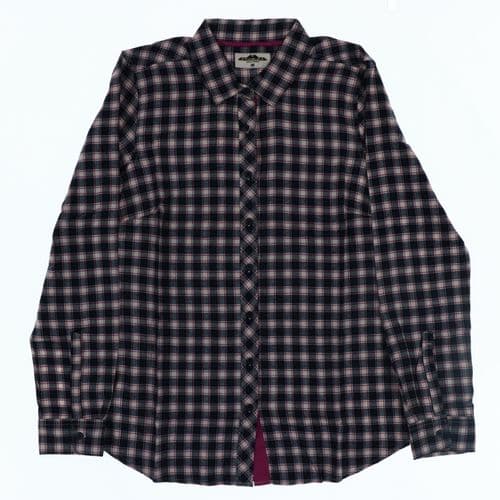 Podium Ladies L/S Flannel Shirt BLUE/GREY/PURPLE Plaid Large Podium Ladies L/S Flannel Shirt BLUE/GREY/PURPLE Plaid Large