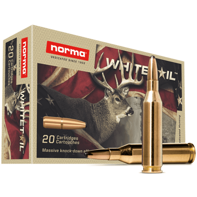 Norma Ammunition Dedicated Hunting Whitetail 243 Win 100 gr Pointed Soft Point - 20 Rounds - 20160462 Norma Ammunition Dedicated Hunting Whitetail 243 Win 100 gr Pointed Soft Point - 20 Rounds - 20160462