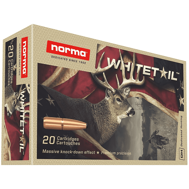 Norma Ammunition Dedicated Hunting Whitetail 7mm-08 Rem 150 gr Pointed Soft Point - 20 Rounds - 20171502 Norma Ammunition Dedicated Hunting Whitetail 7mm-08 Rem 150 gr Pointed Soft Point - 20 Rounds - 20171502