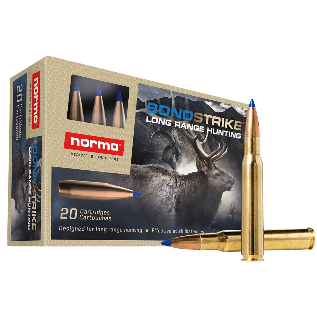 Norma Ammunition Dedicated Hunting Bondstrike Extreme 30-06 Springfield 180 gr Bonded Polymer Tip - 20 Rounds - 20176422 Norma Ammunition Dedicated Hunting Bondstrike Extreme 30-06 Springfield 180 gr Bonded Polymer Tip - 20 Rounds - 20176422