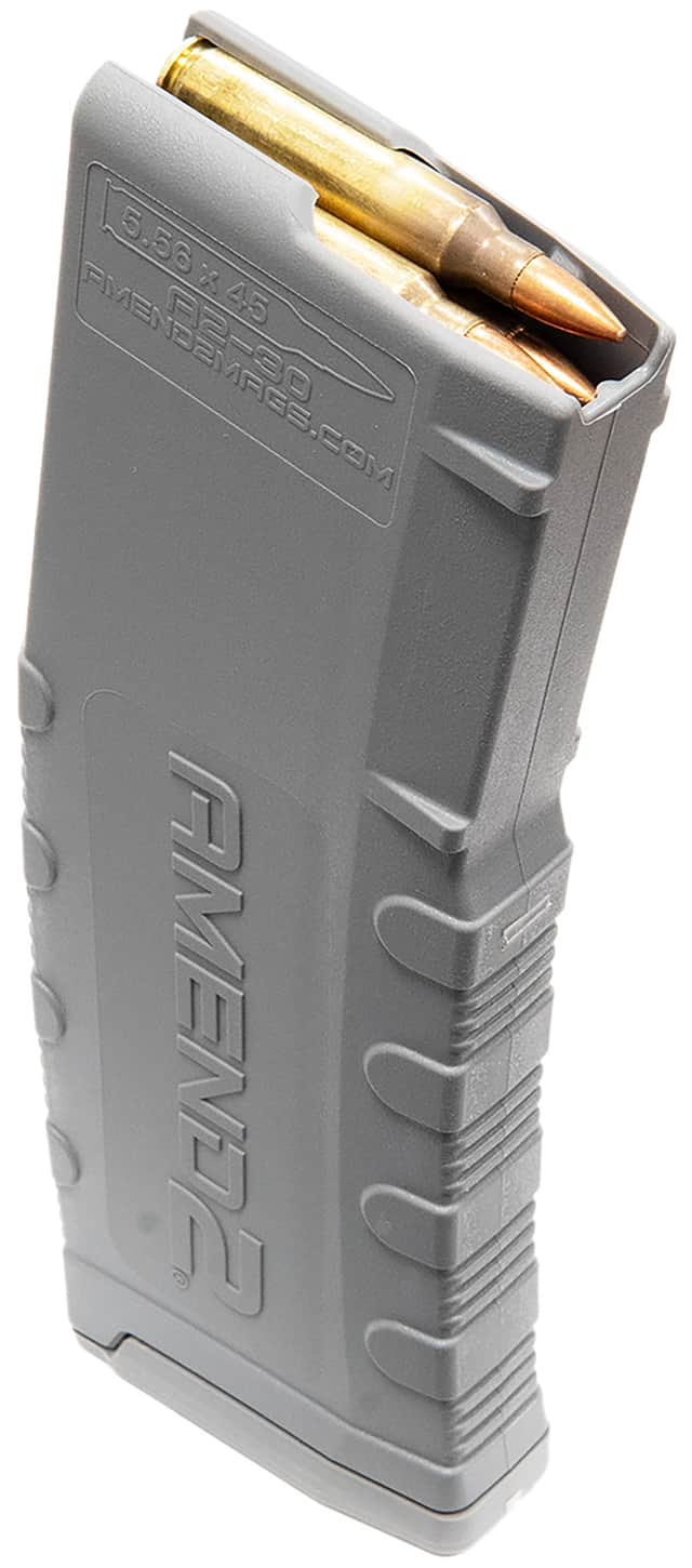 MOD-2 30rd 223 NATO Compatible w/ AR-15/M16/M4 Gray Polymer Amend2 - 556MOD2GRY30 MOD-2 30rd 223 NATO Compatible w/ AR-15/M16/M4 Gray Polymer Amend2 - 556MOD2GRY30