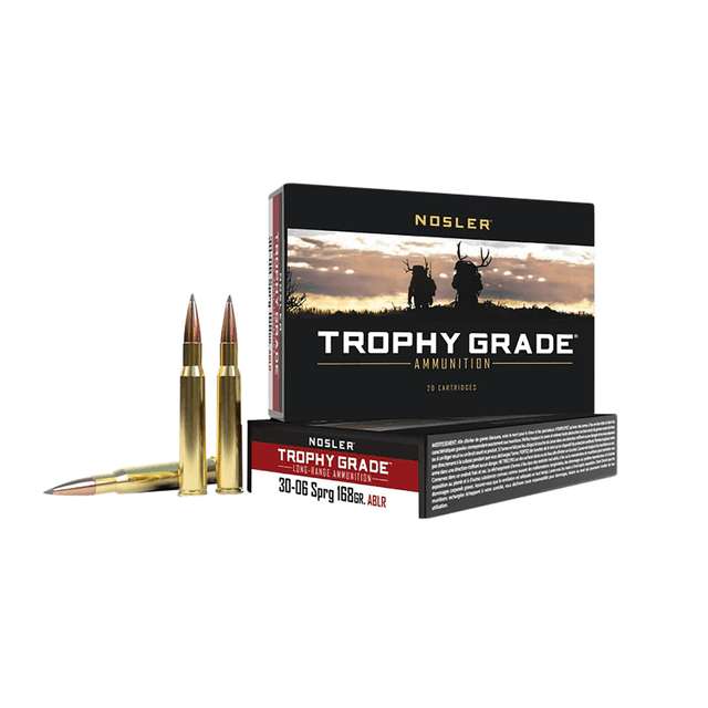 Nosler Trophy Grade Long-Range 30-06 Springfield 168 gr Spitzer AccuBond Long Range - 60102 Nosler Trophy Grade Long-Range 30-06 Springfield 168 gr Spitzer AccuBond Long Range - 60102