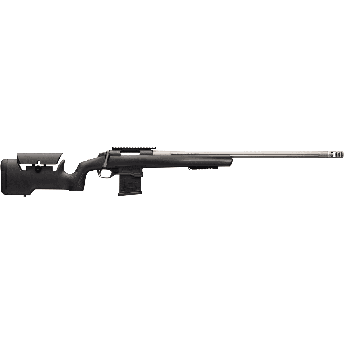 Browning X-Bolt Target Max 6mm Creedmoor Rifle with 26" Satin Gray Bull/Fluted Barrel - 035560291 Browning X-Bolt Target Max 6mm Creedmoor Rifle with 26" Satin Gray Bull/Fluted Barrel - 035560291