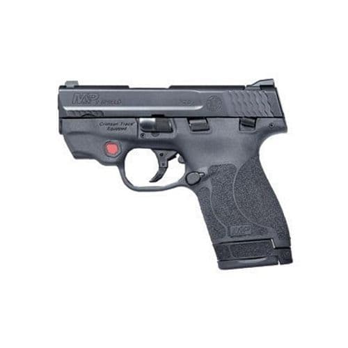 Smith & Wesson M&P 9 Shield M2.0 Crimson Trace Laser 9mm Luger Double 3.1" 7+1/8+1 Black Polymer Grip/Frame Black Armornite Stainless Steel Slide Smith & Wesson M&P 9 Shield M2.0 Crimson Trace Laser 9mm Luger Double 3.1" 7+1/8+1 Black Polymer Grip/Frame Black Armornite Stainless Steel Slide