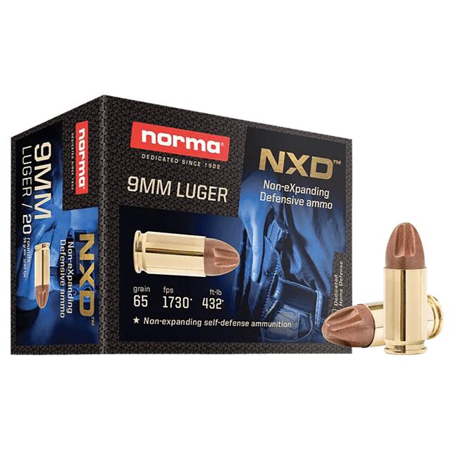 Norma Ammunition Self Defense NXD 9mm Luger 65 gr - 20 Per Box / 10 Boxes Per Case Norma Ammunition Self Defense NXD 9mm Luger 65 gr - 20 Per Box / 10 Boxes Per Case