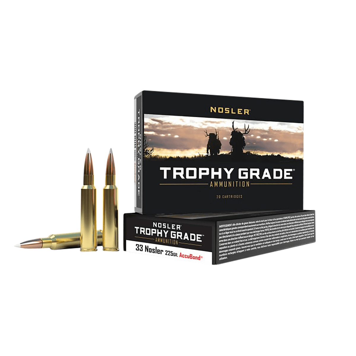 Nosler Trophy Grade 33 Nosler 225 gr AccuBond - 60098 Nosler Trophy Grade 33 Nosler 225 gr AccuBond - 60098