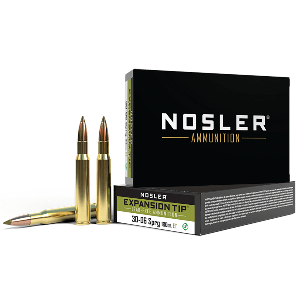 Nosler E-Tip 30-06 Springfield 180 gr E Tip Lead Free - 40037 Nosler E-Tip 30-06 Springfield 180 gr E Tip Lead Free - 40037
