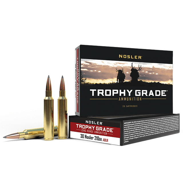 Nosler Trophy Grade Long-Range 30 Nosler 210 gr Spitzer AccuBond Long Range - 60118 Nosler Trophy Grade Long-Range 30 Nosler 210 gr Spitzer AccuBond Long Range - 60118