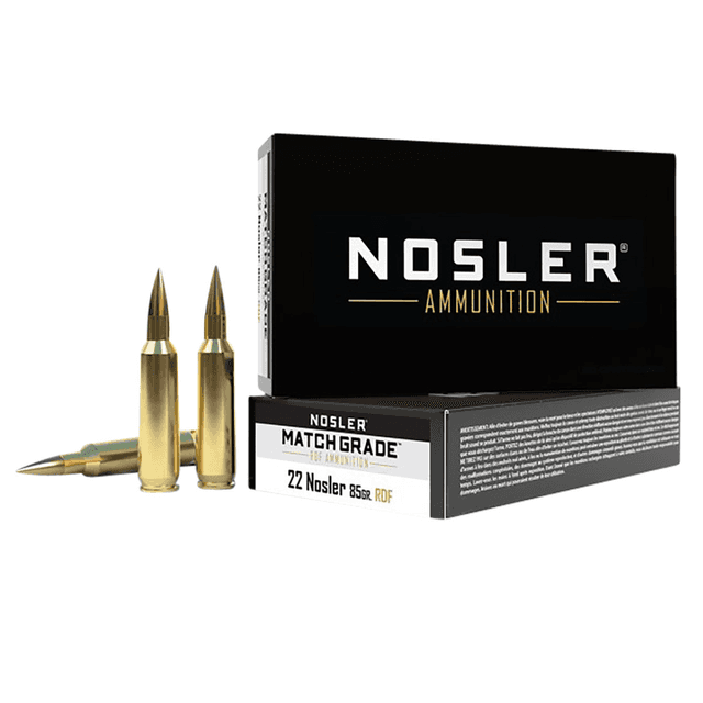 Nosler Match Grade RDF 22 Nosler 85 gr RDF Hollow Point Boat Tail - 60162 Nosler Match Grade RDF 22 Nosler 85 gr RDF Hollow Point Boat Tail - 60162
