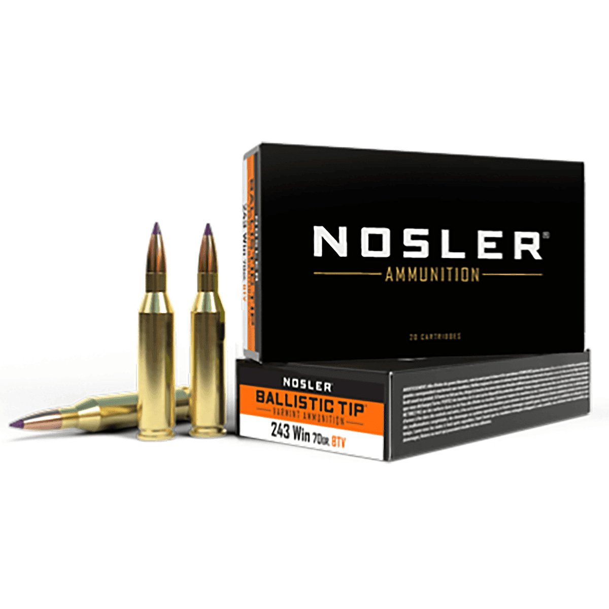 Nosler 40041 243 Win 70 gr Ballistic Tip Varmint 20 Per Box Nosler 40041 243 Win 70 gr Ballistic Tip Varmint 20 Per Box