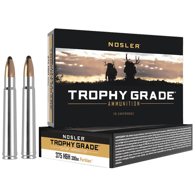 Nosler Trophy Grade Safari 375 H&H Mag 300 gr Solid - 40608 Nosler Trophy Grade Safari 375 H&H Mag 300 gr Solid - 40608