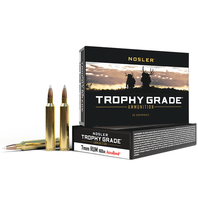 Nosler Trophy Grade 7mm RUM 160 gr Spitzer Partition - 60048 Nosler Trophy Grade 7mm RUM 160 gr Spitzer Partition - 60048