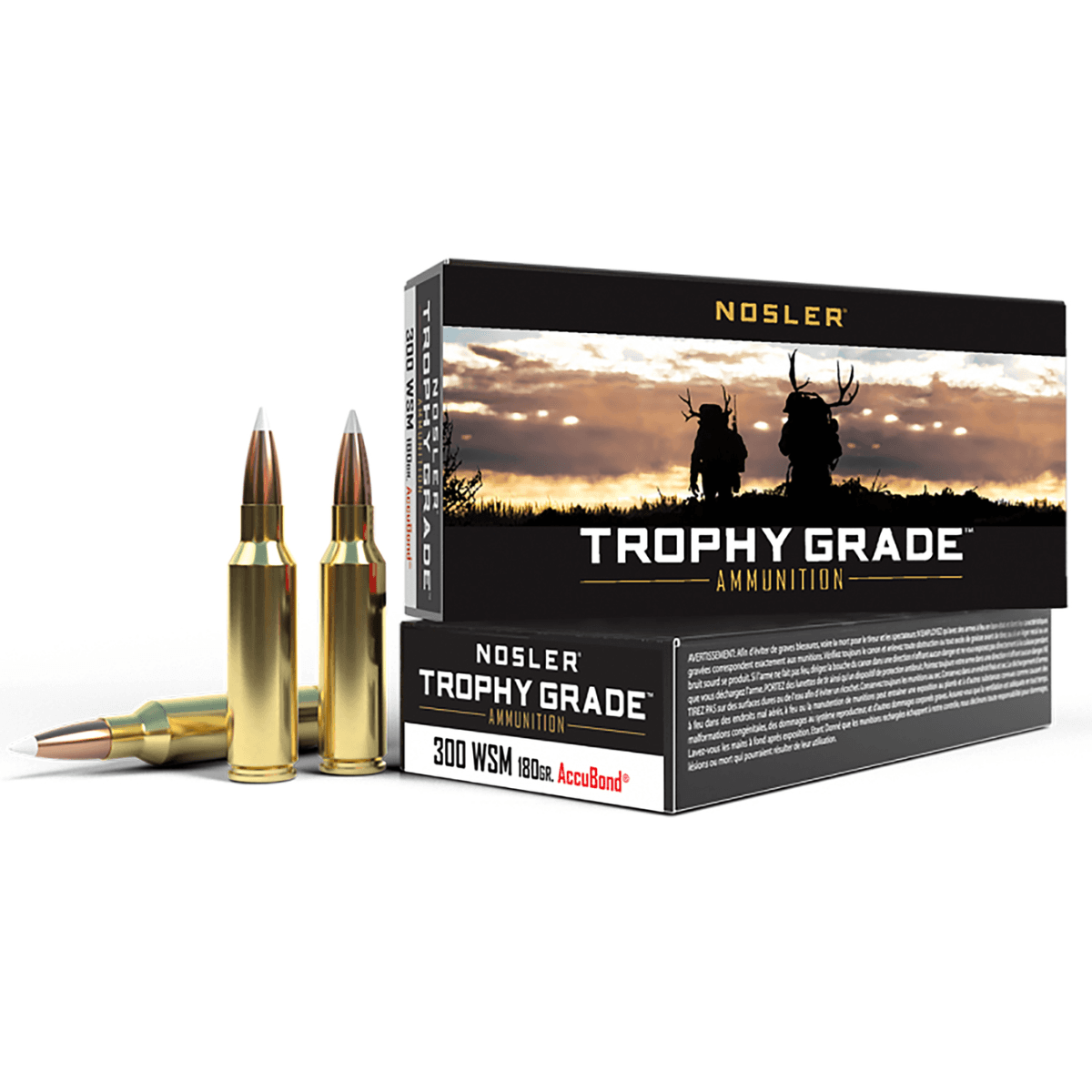 Nosler Trophy Grade 300 WSM 180 gr AccuBond - 60063 Nosler Trophy Grade 300 WSM 180 gr AccuBond - 60063