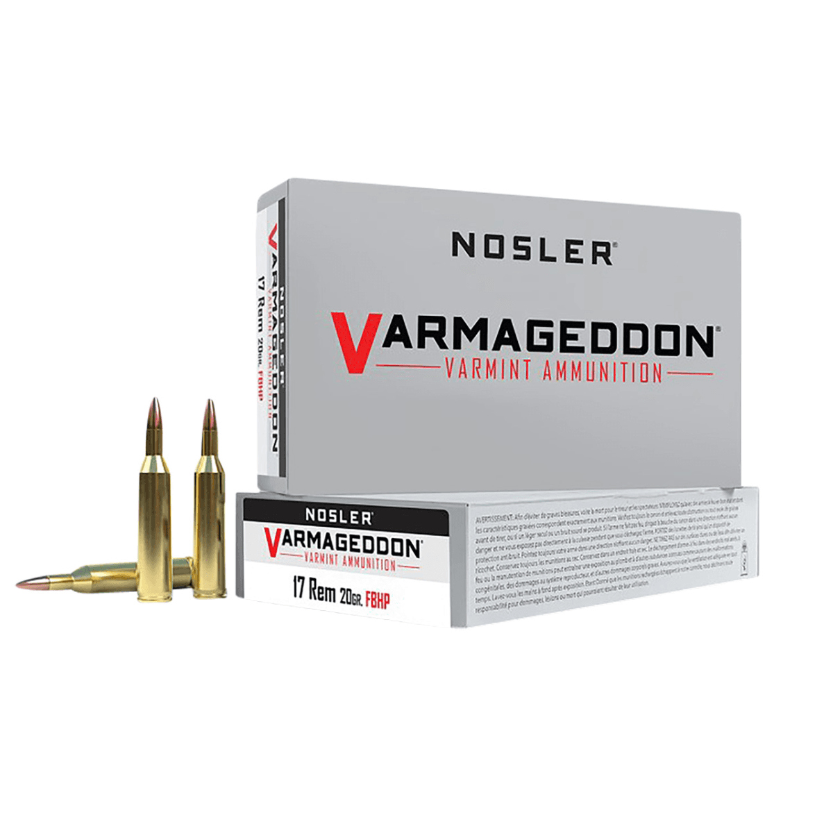 Nosler Varmageddon 17 Rem 20 gr Flat Base Hollow Point - 65100 Nosler Varmageddon 17 Rem 20 gr Flat Base Hollow Point - 65100
