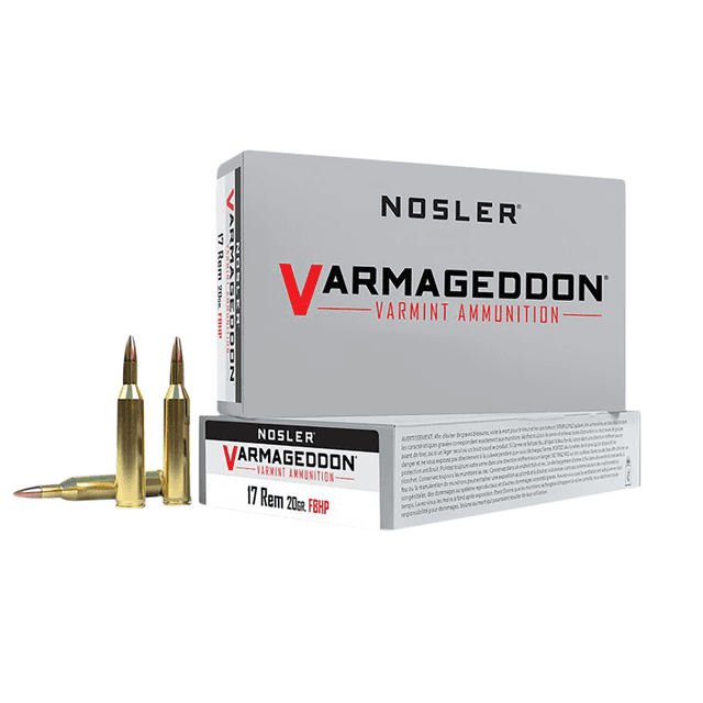 Nosler Varmageddon 17 Rem 20 gr Flat Base Hollow Point - 65100 Nosler Varmageddon 17 Rem 20 gr Flat Base Hollow Point - 65100