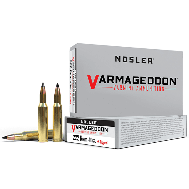 Nosler Varmageddon 222 Rem 40 gr Flat Base Tipped - 65135 Nosler Varmageddon 222 Rem 40 gr Flat Base Tipped - 65135