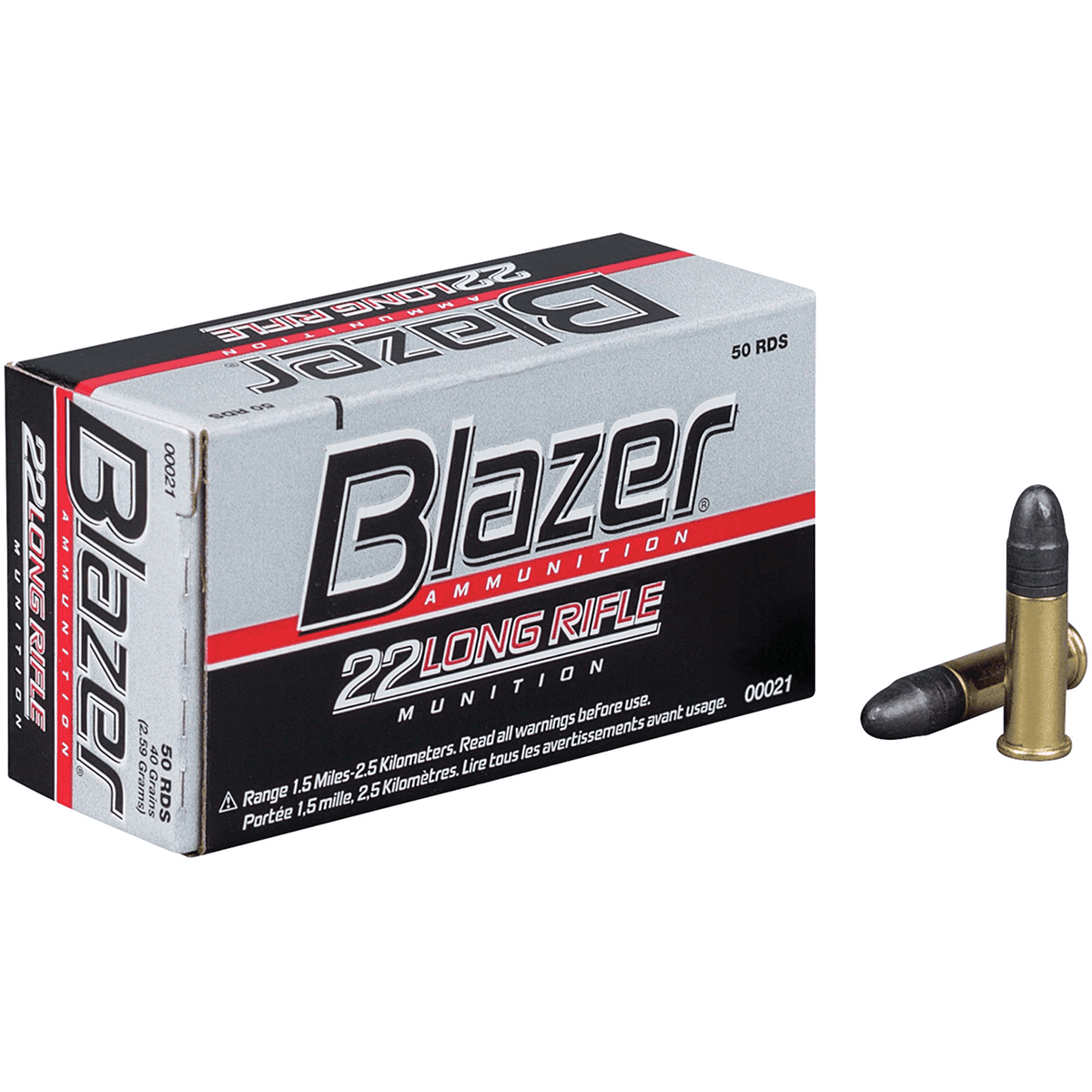 CCI 0021 Blazer High Velocity 22 LR 40 gr Lead Round Nose 50 Per Box CCI 0021 Blazer High Velocity 22 LR 40 gr Lead Round Nose 50 Per Box