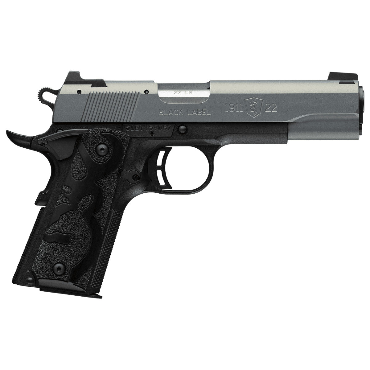 Browning 1911-22 Black Label 22 LR Pistol with 4.25" Matte Stainless Steel Barrel - 051899490 Browning 1911-22 Black Label 22 LR Pistol with 4.25" Matte Stainless Steel Barrel - 051899490