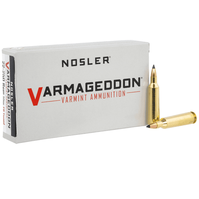 Nosler Varmageddon 22-250 Rem 55 gr Flat Base Tipped - 65155 Nosler Varmageddon 22-250 Rem 55 gr Flat Base Tipped - 65155