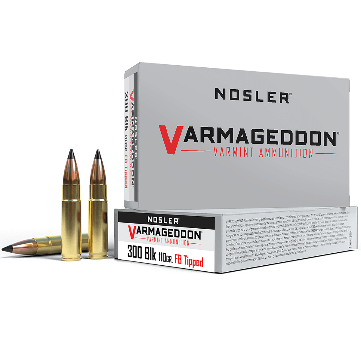 Nosler Varmageddon 300 Blackout 110 gr Flat Base Tipped - 40127 Nosler Varmageddon 300 Blackout 110 gr Flat Base Tipped - 40127