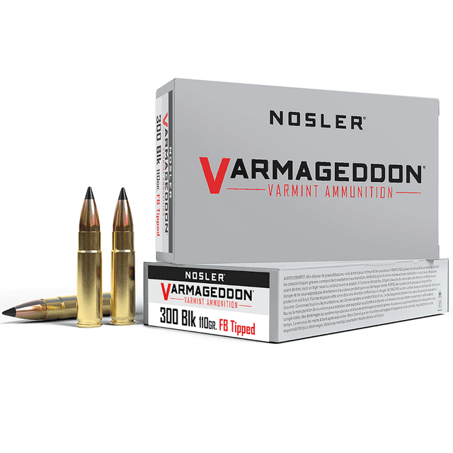 Nosler Varmageddon 300 Blackout 110 gr Flat Base Tipped - 40127 Nosler Varmageddon 300 Blackout 110 gr Flat Base Tipped - 40127
