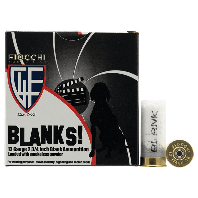 Fiocchi 12BLANK Shotgun Blank 25 Per Box Fiocchi 12BLANK Shotgun Blank 25 Per Box