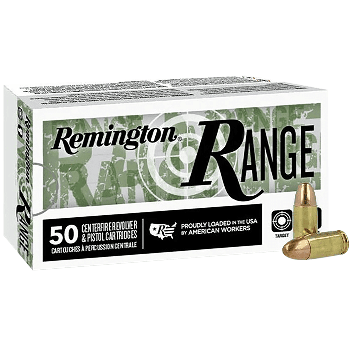 Remington Ammunition R27778 Range 9mm Luger 115 gr Full Metal Jacket 50 Per Box Remington Ammunition R27778 Range 9mm Luger 115 gr Full Metal Jacket 50 Per Box