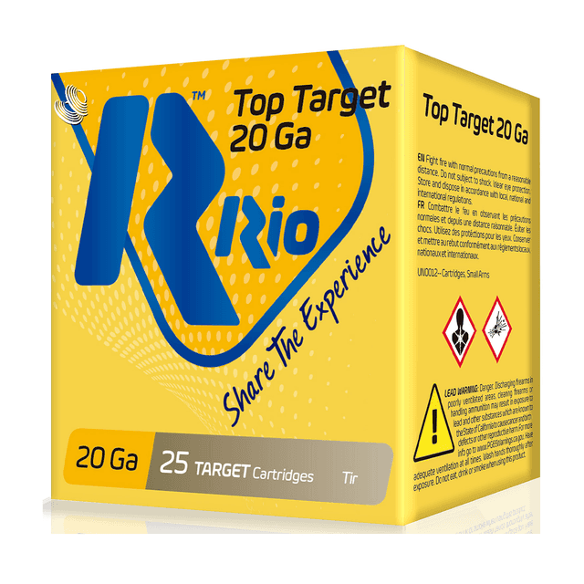 Rio Ammunition WT208 Wing & Target 20 Gauge 2.75" 7/8 oz 8 Shot 25 Per Box Rio Ammunition WT208 Wing & Target 20 Gauge 2.75" 7/8 oz 8 Shot 25 Per Box