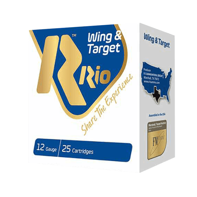 Rio Ammunition WT288 Wing & Target 12 Gauge 2.75" 1 oz 8 Shot 25 Per Box Rio Ammunition WT288 Wing & Target 12 Gauge 2.75" 1 oz 8 Shot 25 Per Box