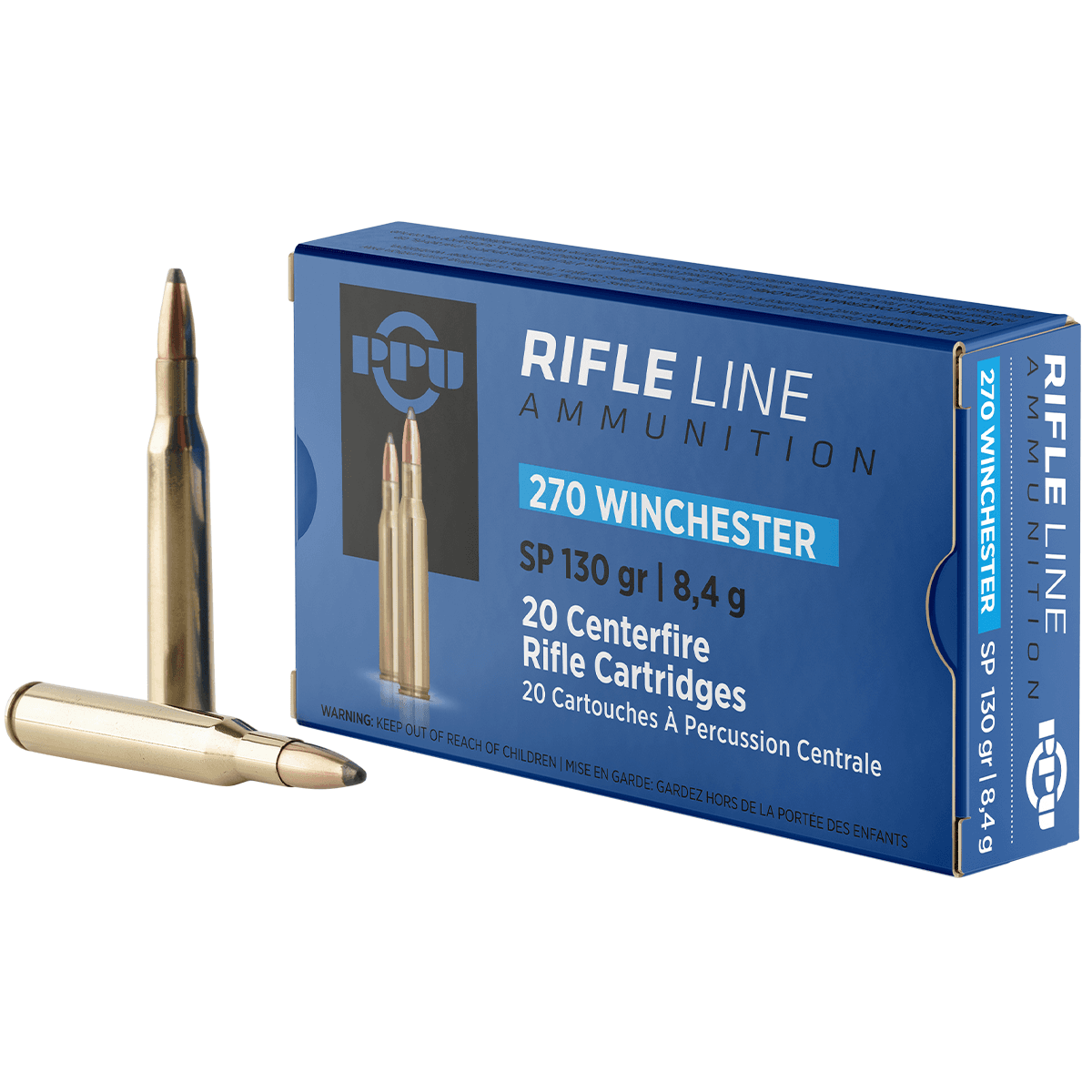 PPU PP2701 Standard Rifle 270 Win 130 gr Soft Point 20 Per Box PPU PP2701 Standard Rifle 270 Win 130 gr Soft Point 20 Per Box