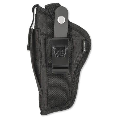 Bulldog FSN31 Extreme OWB Black Nylon Belt Loop/Clip Fits Hi-Point 45/40 Fits 4-4.50" Barrel Ambidextrous Bulldog FSN31 Extreme OWB Black Nylon Belt Loop/Clip Fits Hi-Point 45/40 Fits 4-4.50" Barrel Ambidextrous
