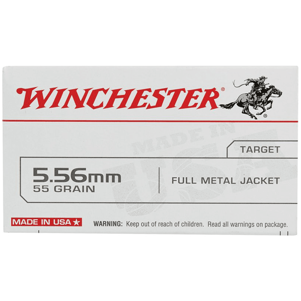 Winchester Ammo WM193K USA M193 5.56x45mm NATO 55 gr Full Metal Jacket Lead Core 20 Per Box Winchester Ammo WM193K USA M193 5.56x45mm NATO 55 gr Full Metal Jacket Lead Core 20 Per Box