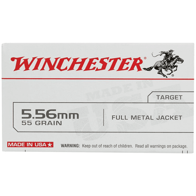 Winchester Ammo WM193K USA M193 5.56x45mm NATO 55 gr Full Metal Jacket Lead Core 20 Per Box Winchester Ammo WM193K USA M193 5.56x45mm NATO 55 gr Full Metal Jacket Lead Core 20 Per Box