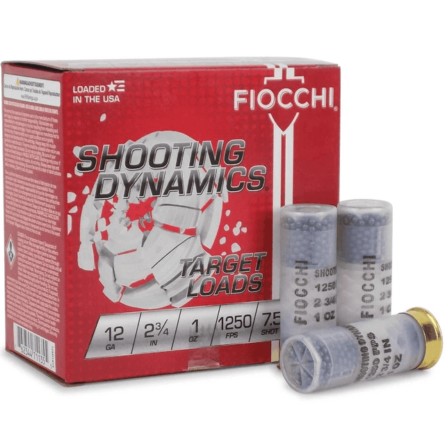 Fiocchi 12SD1X75 Shooting Dynamics 12 Gauge 2.75" 1 oz 7.5 Shot 25 Per Box Fiocchi 12SD1X75 Shooting Dynamics 12 Gauge 2.75" 1 oz 7.5 Shot 25 Per Box