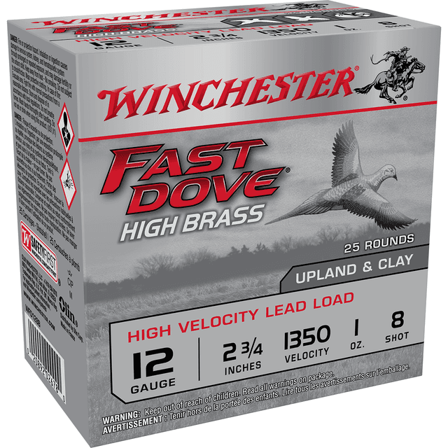 Winchester Ammo WFD128B Fast Dove & Clay High Brass 12 Gauge 2.75" 1 oz 8 Shot 25 Bx Winchester Ammo WFD128B Fast Dove & Clay High Brass 12 Gauge 2.75" 1 oz 8 Shot 25 Bx