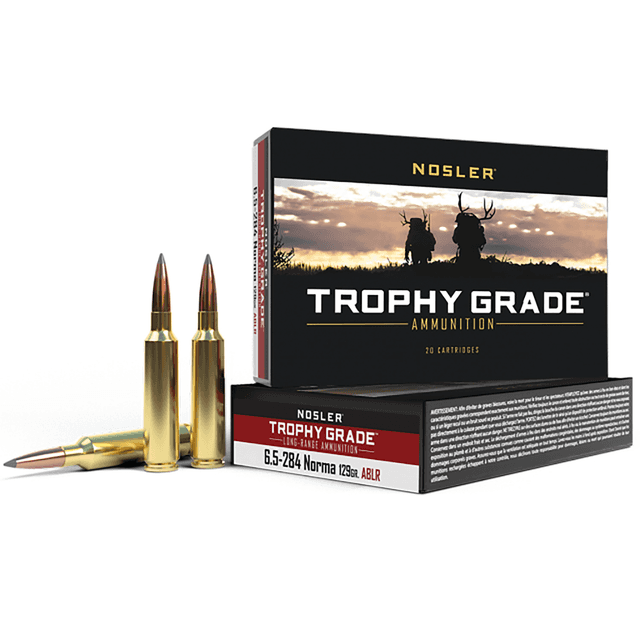 Nosler Trophy Grade Long-Range 6.5x284 Norma 129 gr Spitzer AccuBond Long Range - 60128 Nosler Trophy Grade Long-Range 6.5x284 Norma 129 gr Spitzer AccuBond Long Range - 60128