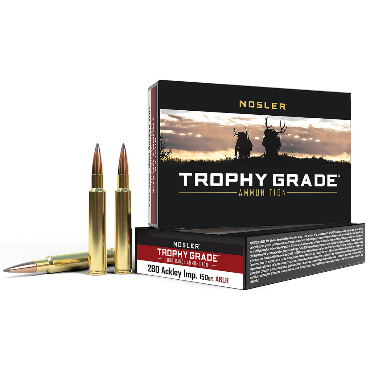 Nosler Trophy Grade Long-Range 280 Ackley Improved 150 gr Spitzer AccuBond Long Range - 60116 Nosler Trophy Grade Long-Range 280 Ackley Improved 150 gr Spitzer AccuBond Long Range - 60116