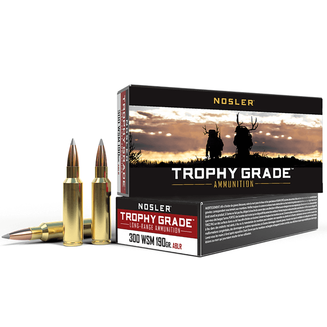 Nosler Trophy Grade Long-Range 300 WSM 190 gr Spitzer AccuBond Long Range - 60106 Nosler Trophy Grade Long-Range 300 WSM 190 gr Spitzer AccuBond Long Range - 60106