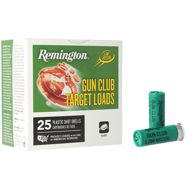 Remington Ammunition 20241 Gun Club 12 Gauge 2.75" 1 oz 8 Shot 25 Per Box Remington Ammunition 20241 Gun Club 12 Gauge 2.75" 1 oz 8 Shot 25 Per Box