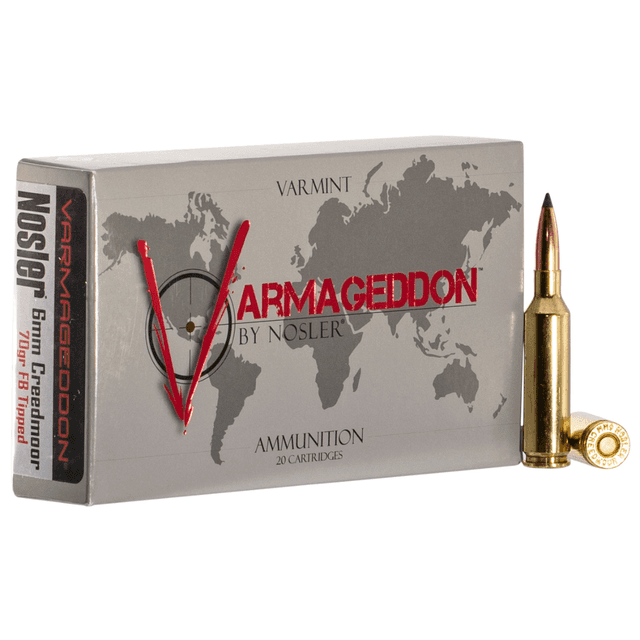 Nosler Varmageddon 6mm Creedmoor 70 gr Flat Base Tipped - 65172 Nosler Varmageddon 6mm Creedmoor 70 gr Flat Base Tipped - 65172