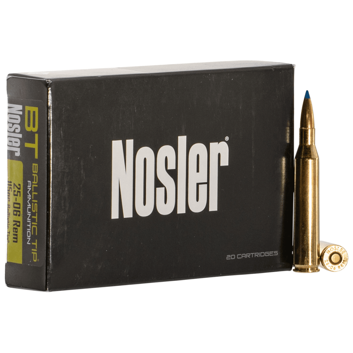 Nosler Ballistic Tip 25-06 Rem 115 gr Spitzer Ballistic Tip - 40071 Nosler Ballistic Tip 25-06 Rem 115 gr Spitzer Ballistic Tip - 40071