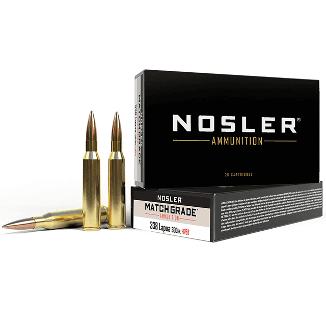 Nosler Match Grade 338 Lapua Mag 300 gr Custom Competition Hollow Point Boat Tail - 43136 Nosler Match Grade 338 Lapua Mag 300 gr Custom Competition Hollow Point Boat Tail - 43136