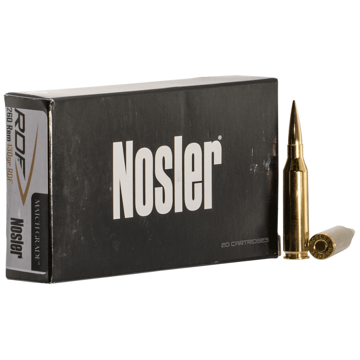 Nosler Match Grade RDF 260 Rem 130 gr RDF Hollow Point Boat Tail - 60138 Nosler Match Grade RDF 260 Rem 130 gr RDF Hollow Point Boat Tail - 60138